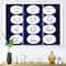 Designart - Zodiac Signs On Blue - Modern Canvas Wall Art Print
